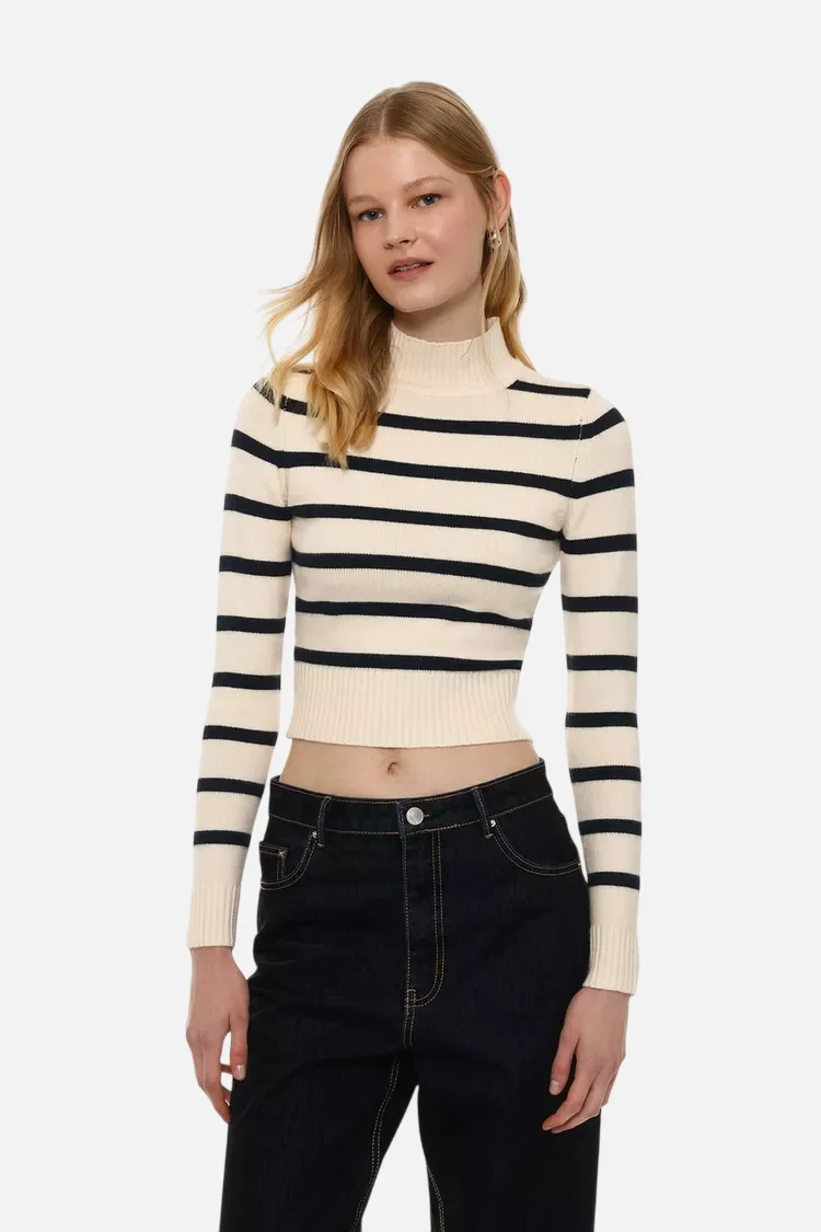 High neck jumper - 图片 5